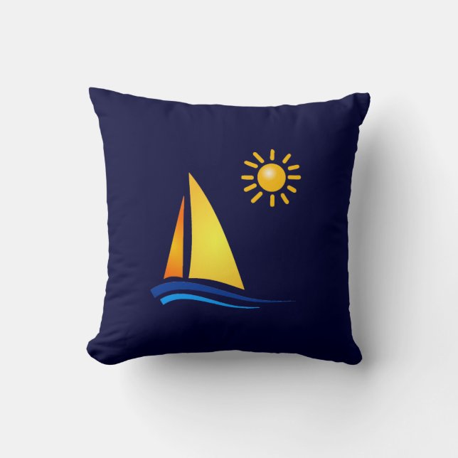 Coussin Bateau et Sun (Recto)