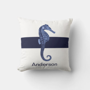 Coussin Bateau marin personnalisé Marine Blue Ocean Beach