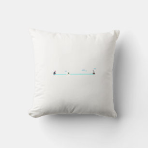 Coussin Bateau Pirate Pixel Art Mignon à la Poursuite d'un