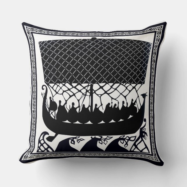 Coussin Bateau Viking pour le Paradis (Recto)