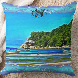 Coussin Bateaux de pêche Mismaloya 0346
