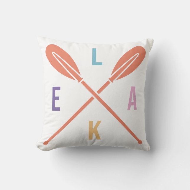 Coussin Bateaux du lac (Recto)