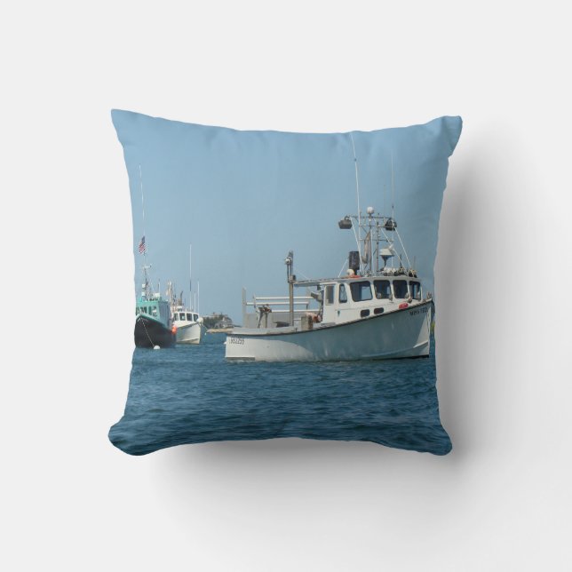 Coussin Bateaux du port de Chatham (Recto)