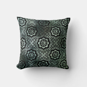 Coussin Batik indien - Vert