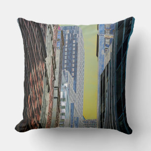 Coussin Bâtiment de la Banque de New York Manhattan New Yo