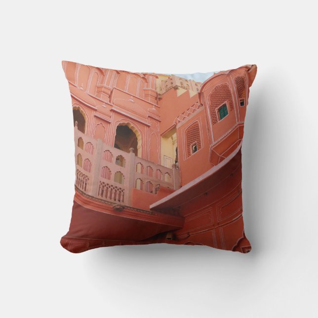 COUSSIN BÂTIMENT EN BÉTON ROUGE (Recto)