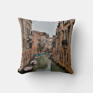 Coussin Bâtiments le long des canaux de Venise