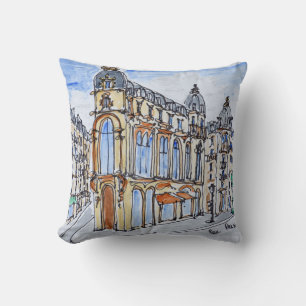 Coussin Bâtiments sur la rue Réaumur, Paris, France