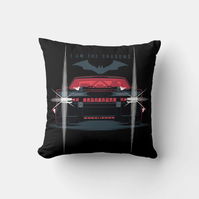 Coussin Batman Batmobile - Je Suis L'Ombre (Recto)