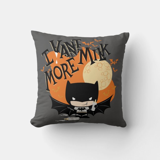 Coussin Batman | Je Veux Plus De Lait (Recto)