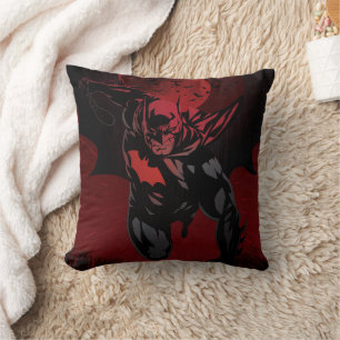 Coussin Batman Saut Cramoisi