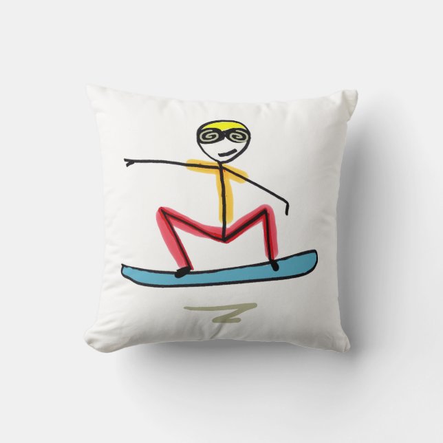 Coussin Bâton de snowboard (Recto)