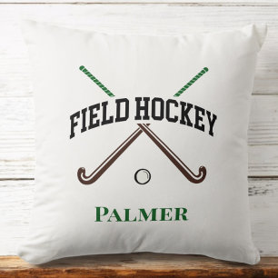 Coussin Bâtons Croisés De Hockey Sur Terrain Personnalisés