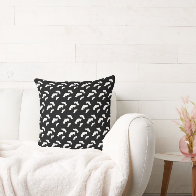 Coussin Bats Halloween Motif noir Éffrayant (Canapé)