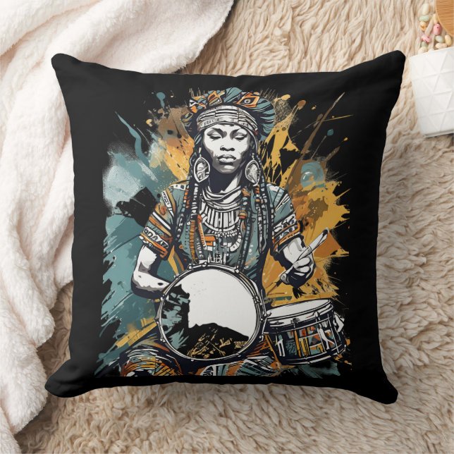 Coussin Batteur africain (Couverture)