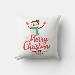 Coussin Baume à lèvres Joyeux Noël Bonhomme de neige festi