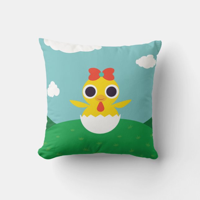 Coussin Bayla le poussin (Recto)