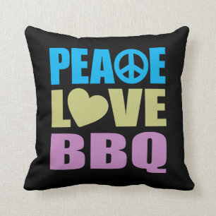Coussin BBQ d'amour de paix
