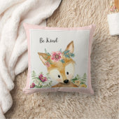 Coussin Be Kind Little Deer Aquarelle Bois Animal Art (Couverture)