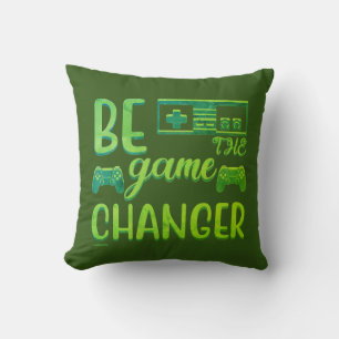 Coussin BE THE GAME CHANGER jeu inspirationnel