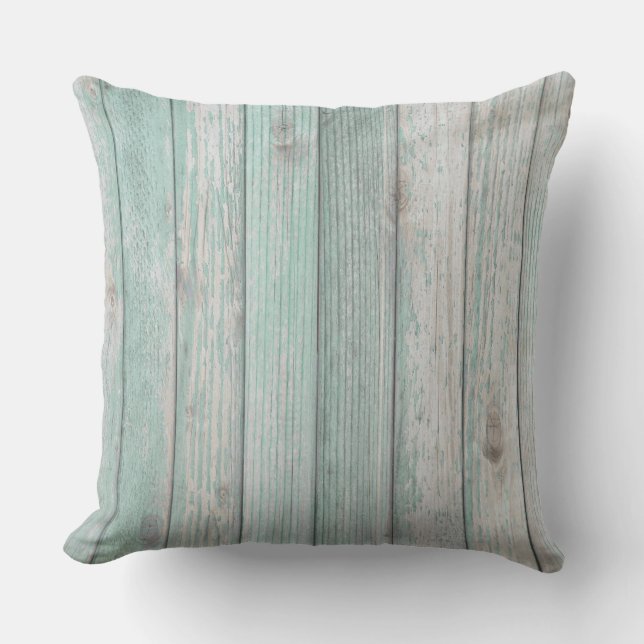 Coussin Beach Cottage Wood Allover Imprimer (Recto)