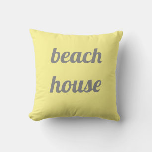 Coussin Beach House gris jaune gris gris élégant élégant m