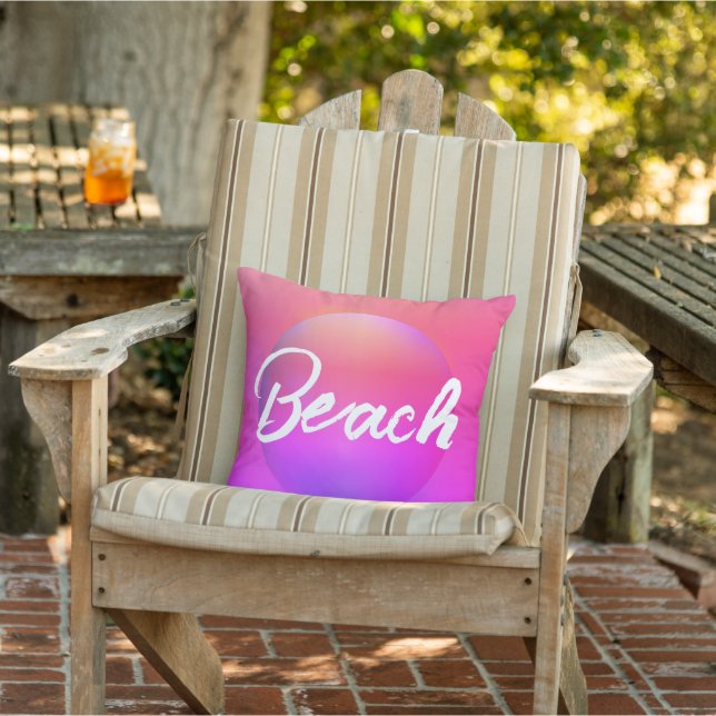 Coussin Beach House Pink Ombre (Chaise)