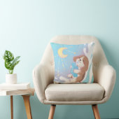 Coussin Beagle, Lait et Lune (Chaise)