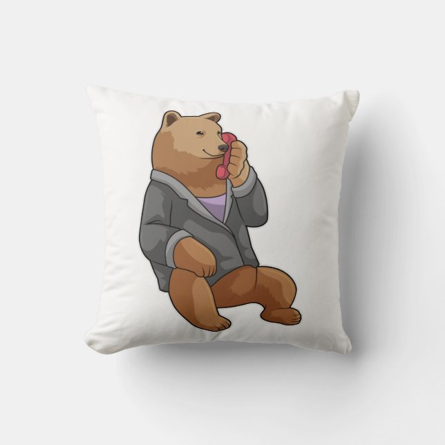 Coussin Bear as Secretary with Phone (Recto)