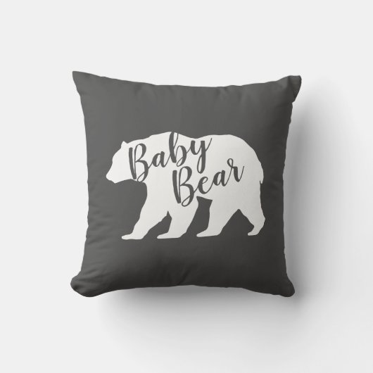 Coussin Bear Baby shower Woodland Lodge (Recto)