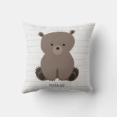 Coussin Bear Cube Gris Bois (Verso)