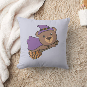 Coussin Bear Halloween sorcière enfants sorcières costume