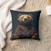 Coussin Bear Wearing Headphones (Couverture)
