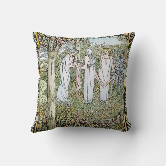 Coussin Beardsley : Morte D'Arthur (Verso)