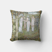 Coussin Beardsley : Morte D'Arthur (Recto)
