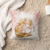 Coussin Beatrix Potter Bunnies, Baby shower, Rose, Personn (Couverture)