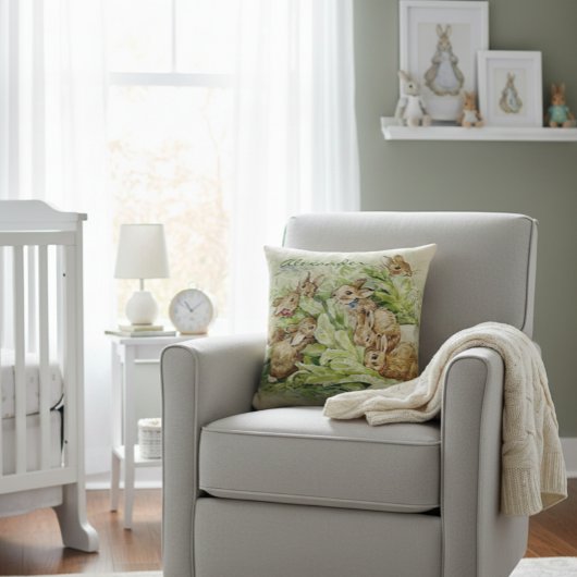 Coussin Beatrix Potter Bunny Jeu d'oreiller