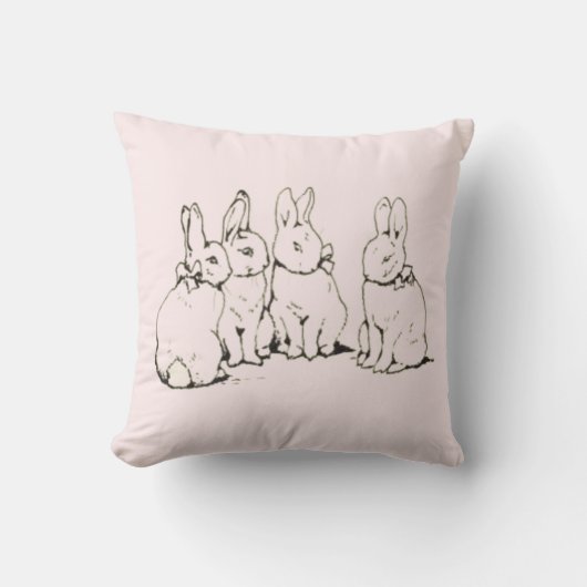 Coussin Béatrix simple Potter Bunny Nursery (Recto)