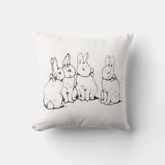 Coussin Béatrix simple Potter Bunny Nursery (Recto)