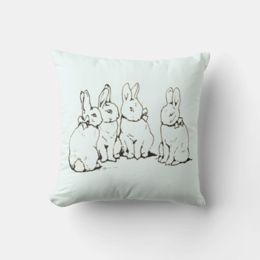 Coussin Béatrix simple Potter Bunny Nursery (Recto)