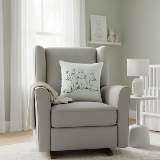 Coussin Béatrix simple Potter Bunny Nursery