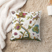 Coussin Beau Arbre De Vie Broderie Jacobéenne (Couverture)