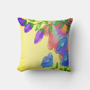 Coussin Beau Art Floral Abstrait