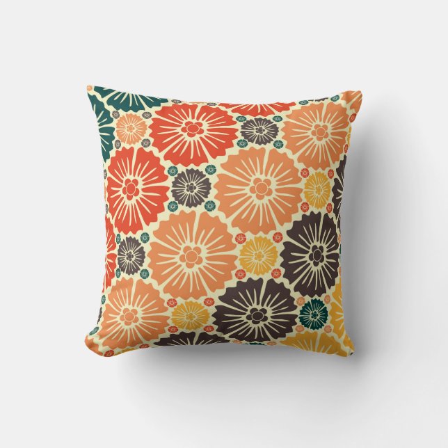 Coussin Beau Art nouveau rétro (Recto)