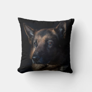 Coussin Beau berger allemand noir et bronzé