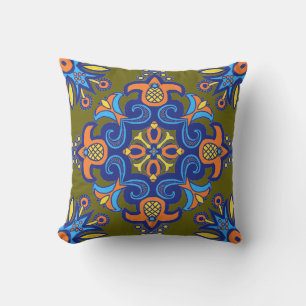 Coussin Beau Carrelage Boho Talavera