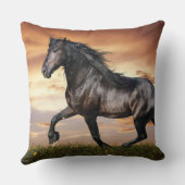 Coussin Beau Cheval Noir (Verso)