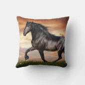 Coussin Beau Cheval Noir (Verso)