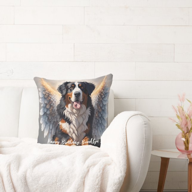 Coussin Beau chien de montagne bernois avec ailes (Canapé)