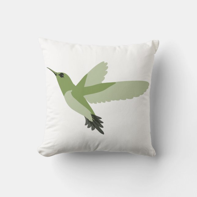 Coussin Beau colibri vert (Recto)